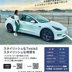 テスラのレンタカーの画像