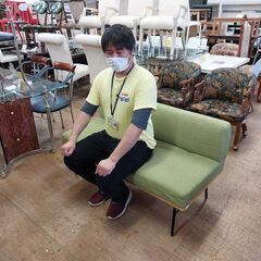 値下げしました！【愛品倶楽部柏店】　ウニコ　ＦＵＮＥＡＴ　ベンチバックレスト　緑　の画像