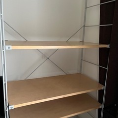 無印良品　スチールユニットシェルフ　グレー