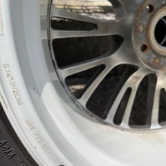 希少！OZレーシング鍛造3ピースアルミ8部山コンチネンタルタイヤ付の画像