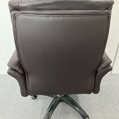 S80 事務所 オフィスチェア レザー ブラウン 茶色 10-6の画像
