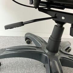 S80 事務所 オフィスチェア レザー ブラウン 茶色 10-6の画像