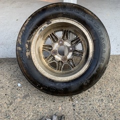 旧車　ホイール　エンケイ　4穴　激レア　ホワイトレター　カリーナの画像