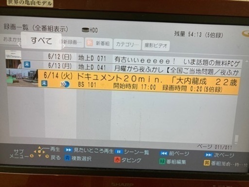 【値上げ交渉可!】Panasonic ブルーレイ DIGA DMR-BRW510