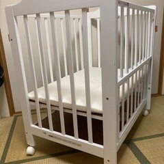 ミニベビーベッド 90×60 KATOJI ホワイトの画像