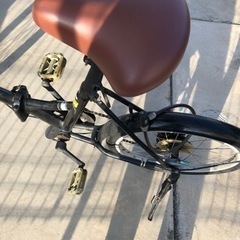 折りたたみ　自転車　ミニチャ　黒の画像