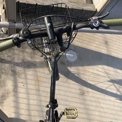 折りたたみ　自転車　ミニチャ　黒の画像