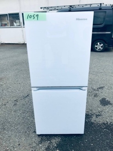 ✨2020年製✨1057番 Hisense✨ノンフロン冷凍冷蔵庫✨HR-G13B-W‼️