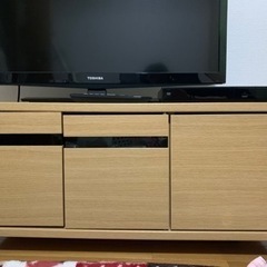 テレビ、テレビ台、DVDプレイヤー 3セットの画像