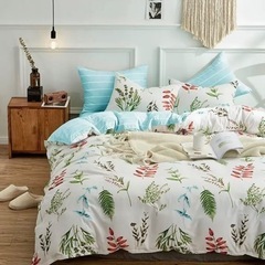 セミダブル掛け布団カバー、ベッドシーツ、ピローカバー4点セット