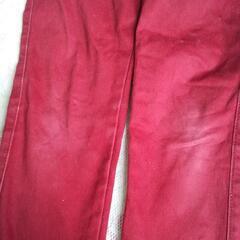 キッズ 長ズボン 赤色の画像