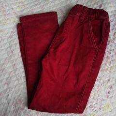 キッズ 長ズボン 赤色の画像