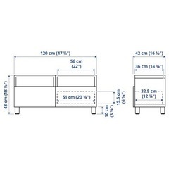 【IKEA美品】テレビ台　BESTA(ベストー) ※受取優先の画像