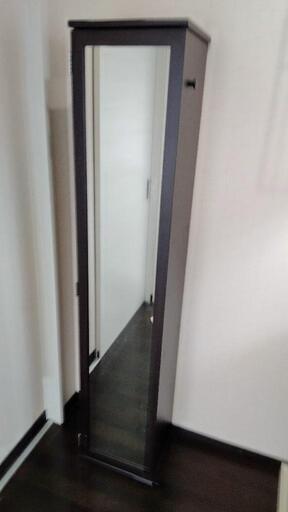 【全身鏡付】収納家具　姿見