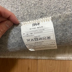 【ニトリ】カーペット250cm×200cm(グレー)の画像