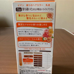 「ビゲン 香りのヘアカラー乳液 1D 落ち着いたかなり明るいライトブラウン(40g+60mL)」白髪染 ホーユーの画像