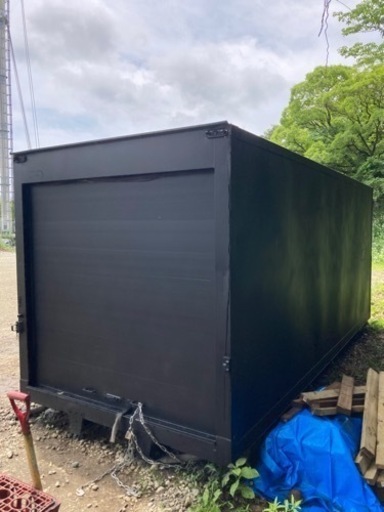 【限定大幅値下げ】コンテナハウス 内装OSB、断熱材入、マットブラック