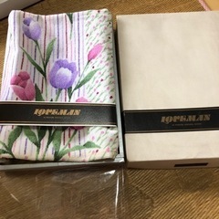 【未使用】国産品バスタオル綿100％