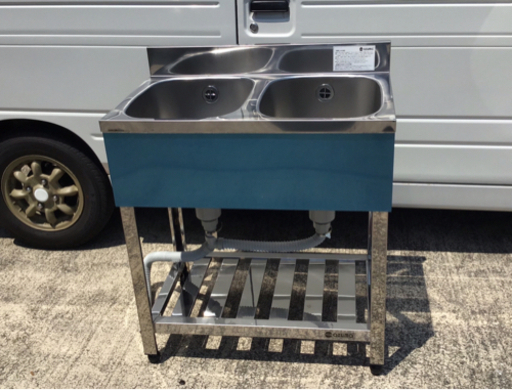 アズマ 2槽シンク ステンレス 流し台