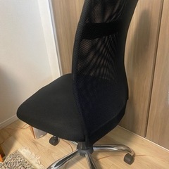 【引取限定】ワークチェア ニトリ 黒 メッシュの画像