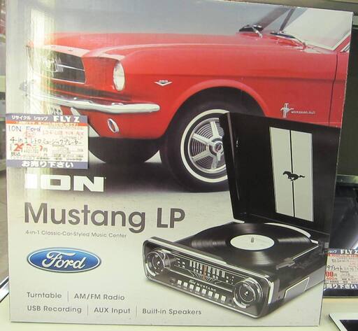 ION Audio ミュージックプレーヤー Mustang LP レコード 2017年製 中古