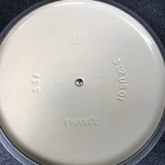 ルクルーゼ鍋22センチ　フランス製の画像