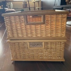 無印良品バスケット　後張済み2個1,000
