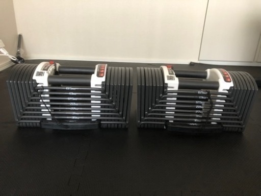 ■セット販売【フラットベンチ】【可変式ブロックダンベル40.5kg x 2個】トレーニング用