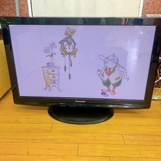 【動作品】Panasonic VIERA TH-P42S2 プラズマテレビ 42型 2011年製 B-CASカード付き リモコン無し 中古 現状品
