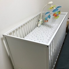 IKEAベビーベッドSOLGULの画像