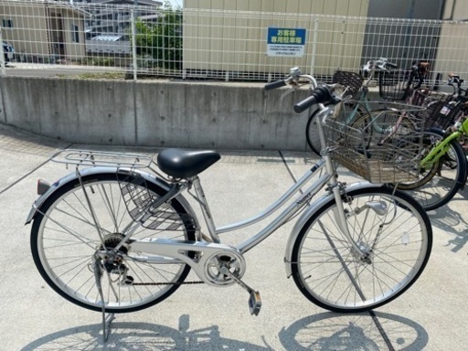 マルイシ サイクル 信頼の丸石自転車 ママチャリ 26インチ マルイシ 6段変速 26インチ 自転車 シティサイクル 中古 ママチャリ