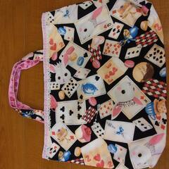 ハンドメイド 子供 手提げバッグ+巾着セットの画像