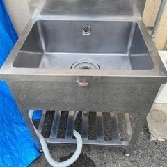 1層シンク　業務用　飲食店　事務所　厨房機器 サイズw700×D...