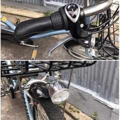 リヤキッズシート付き子ども乗せ自転車　FRACKERS ココッティの画像