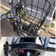 リヤキッズシート付き子ども乗せ自転車　FRACKERS ココッティの画像