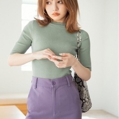 GRL グレイル リブ ニット トップス