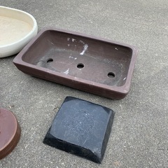 陶器セット　漬け物壺　重し　植木鉢などの画像