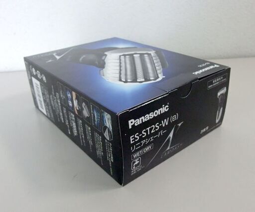 未使用 Panasonic リニアシェーバー 3枚刃 （WET/DRY）ラムダッシュ メンズシェーバー ES-ST2S-W ホワイト パナソニック ☆ 札幌市 北区 屯田