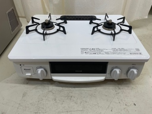 GM273【近隣配達可能】 リンナイ　ガスコンロ　ET34NJH4-W3　2021年製　リサイクルショップ　ケイラック朝霞田島店　ケイラック　埼玉県　朝霞市　田島　和光市　志木市　新座市　富士見市　ふじみ野市　三芳町　戸田市　蕨市　さいたま市(岩槻以外)　川越市　所沢市　上尾市　東京都　板橋区　練馬区　清瀬市