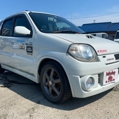 【支払総額24万円】車検令和6年6月 keiワークス 4WD 走行8.1万キロ！5速マニュアル！ターボ 社外マフラー！激安軽自動車専門店オートショップableの画像