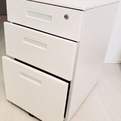 [袖机] 鍵、キャスター、白、３段、インテリア、Side Wagon、3Tiers、ABS、Caster、飾りの画像