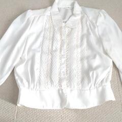 日本製*美品*レトロシャツ*レース*11号