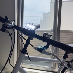 クロスバイク シマノ製7段変速 700c ワイヤ錠・ライト付き 前後ブレーキの画像