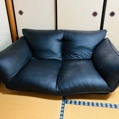 ソファベッド　黒