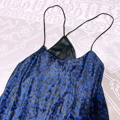 【未使用】キャミワンピース　ひざ丈 ワンピース　マニマル柄　Mサイズの画像