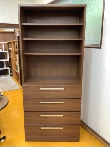 【リサイクルサービス八光　田上店　配達・設置OK】北欧風　ラック&チェスト　カラー:ウエンジ