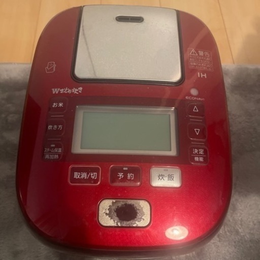 炊飯器　レッド　スチームIHジャー炊飯器