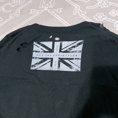 【新品】カーディガン ダメージ加工　ブラック　ユニセックス　XLサイズ　ロック系の画像