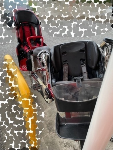 電動アシスト自転車ブリヂストンアンジェリーノ　3人乗り