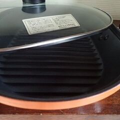 グリルパン(IH対応)蓋付き　未使用箱入り保管品の画像
